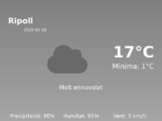 El temps a Ripoll avui, 16 de Maig de 2026