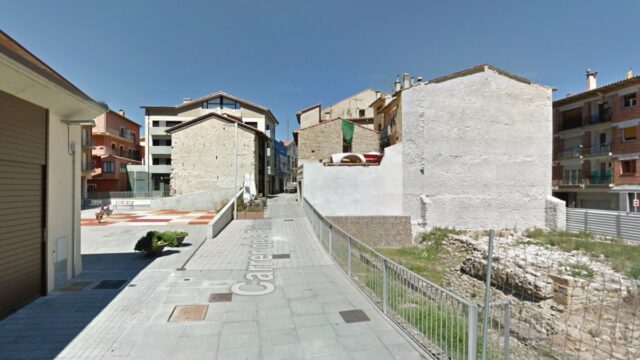 Imatge del carrer dels Pirineus, zona dels fets (Ripoll)